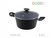 Garnek z pokrywką 24 cm ECO PAN 4,9 l indukcja Granchio