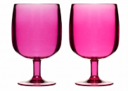 Kieliszki akrylowe, 2 szt., różowe, 250 ml Sagaform