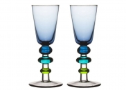 Kieliszki do wódki, 2 szt, 40 ml, niebieskie Sagaform