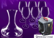Komplet karafka + 6 kieliszków do wina Gourmet Set Bohemia