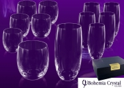 Komplet 6 + 6 whisky woda Club Set Bohemia