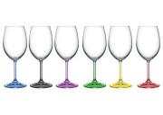 Komplet 6 kieliszków 350 ml Rainbow kolor Bohemia