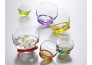 Komplet 6 kieliszków bujających się Crazy kolor 60ml Bohemia