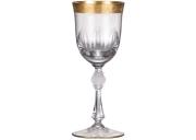 Komplet 6 kieliszków Jessie złocone kryształ 250 ml Bohemia