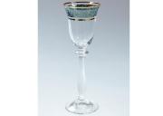 Komplet 6 kieliszków likier 60 ml ANGELA złoto-plat. Bohemia