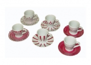 Komplet filiżanek do espresso Bodum PAULA  6-szt różowy