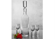 Komplet karafka i kieliszki do wódki Gotic handmade Krosno