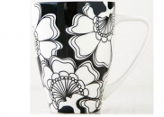 Kubek 330 ml Salt&Pepper Black Flower
