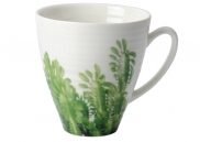 Kubek, biały z motywem łąki, 450 ml Loveramics