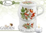 Kubek z pokrywką +podgrzewacz RoyalGarden Dzika Róża Carmani