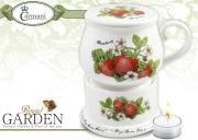 Kubek z pokrywką podgrzewaczem RoyalGarden Truskawką Carmani