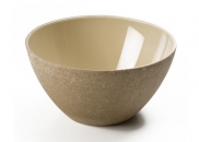 Miska do sałatek 19x10cm OMADA Ecoliving beżowa