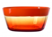 Miska szklana 20,5 cm pomarańczowa Mio Leonardo
