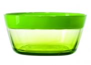 Miska szklana 20,5 cm zielona Mio Leonardo
