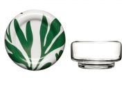 Niska szklana misa z pokrywką/podstawką, 15,5 cm Sagaform