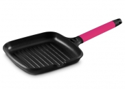 Patelnia Grill 22 cm FUNDIX magenta indukcja