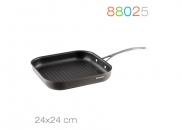 Patelnia Grilowa 24 cm x 24 cm Granchio TITANIO