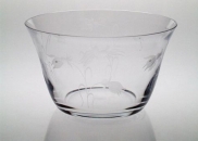 Salaterka ze szlifem  24cm Krosno Handmade Retro POEMA