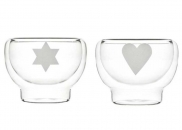 Szklane miseczki o podwójnych ściankach 2 szt. Sagaform