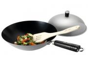 Zestaw 4 Wok Everyday 31 ze stali węglowej non-stick Ken Hom