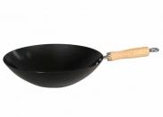 Wok z drewnianą rączką indukcja 30 cm Dexam