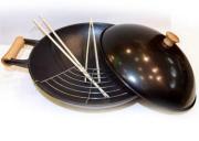 WOK żeliwny duży 37 cm NATURA indukcja Geist