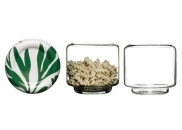 Wysoka szklana misa z pokrywką/podstawką, 15,5 cm Sagaform