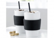 Zestaw 2 kubki 0,35 l z łyżkami STEEL-FUNCTION