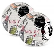 Zestaw 2 talerzy pizza Mickey Mouse CITY Disney Egan