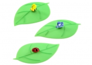 Zestaw 3 pokrywek silikonowych, liście Lurch