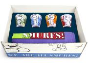 Zestaw 4 kubeczków do kawy + podkładka Smerfy Egan