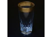 Zestaw 6 wysokich szklanek gold 400 mm Prestige Bohemia