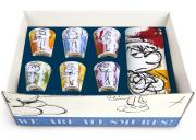 Zestaw 6 kubeczków do kawy + podkładka Smerfy Egan