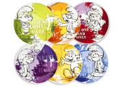 Zestaw 6 talerzy deserowych 19 cm Smerfy Egan