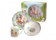 Zestaw śniadaniowy 3-elementowy porcelana Wróżki Disney
