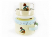 Zestaw 2 el. w kuferku porcelana Churchill