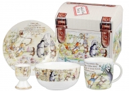 Zestaw śniadaniowy Leśne Zwierzątka w kuferku 4 el Churchill