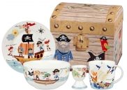 Zestaw śniadaniowy Pirat w kuferku 4 el. porcelana Churchill