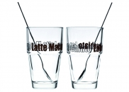 Zestaw szklanka + łyżeczka do Latte x2 SOLO Leonardo